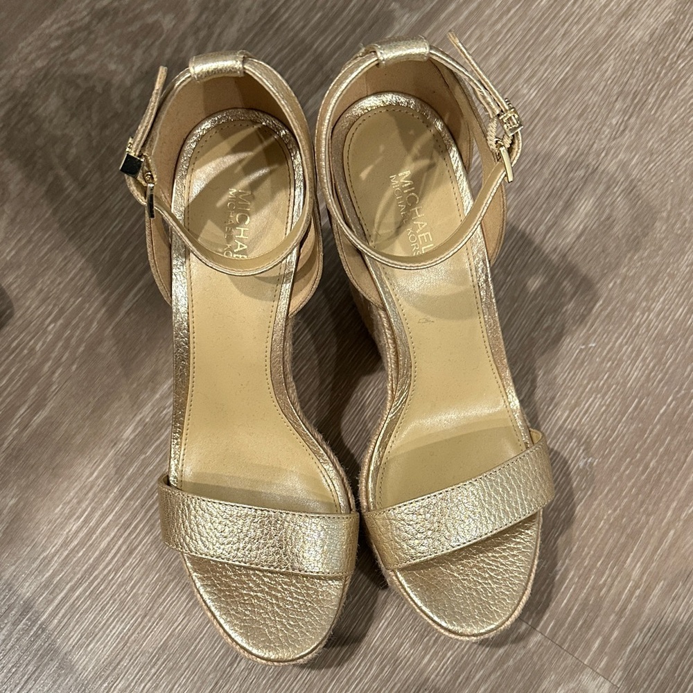 Michael Kors Metallic Gold Heels